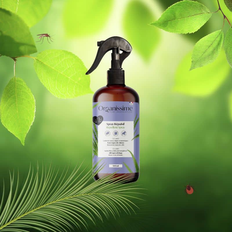 Spray répulsif tique, puce, moustique pour chien Organissime - Image 2