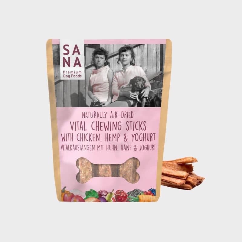 STICKS DENTAIRES POUR CHIEN - POULET, GRAINES DE CHANVRE ET YAOURT (150 g ou 500 g) - Image 3