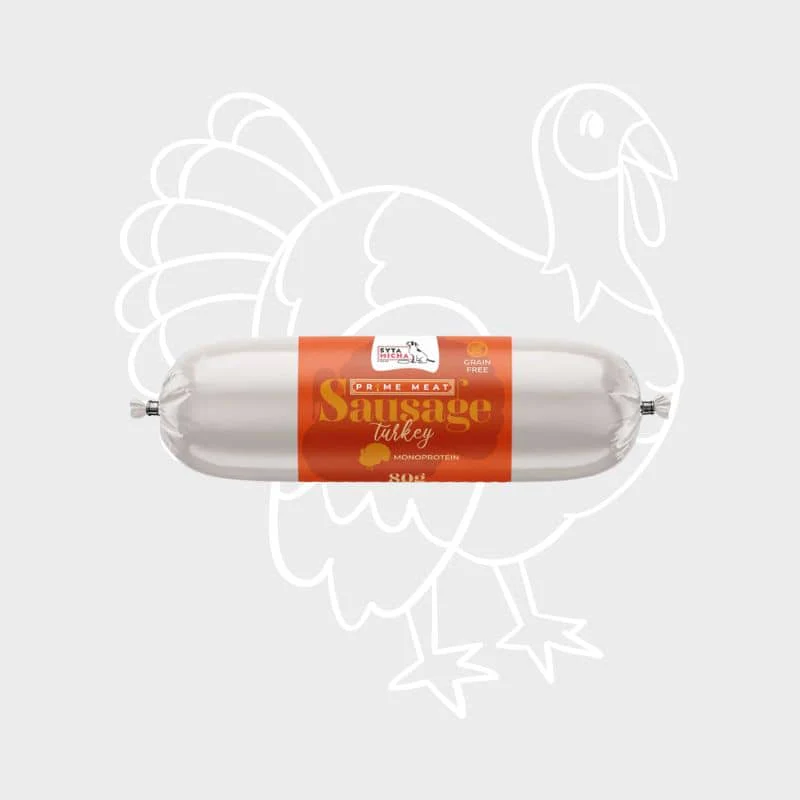 PÂTÉE FERME POUR CHIEN - SAUCISSE DE RÉCOMPENSE (CANARD, BOEUF, AGNEAU, DINDE OU SAUMON) - Image 8