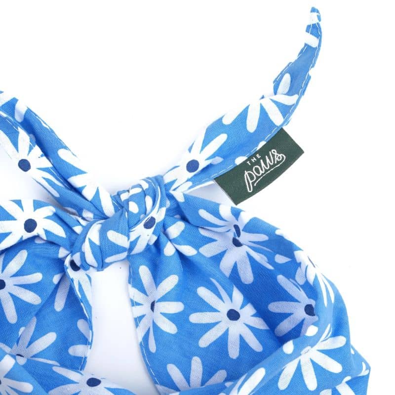BANDANA POUR CHIEN - FLEURS BLEUES "LYLA FLOWER" - Image 5