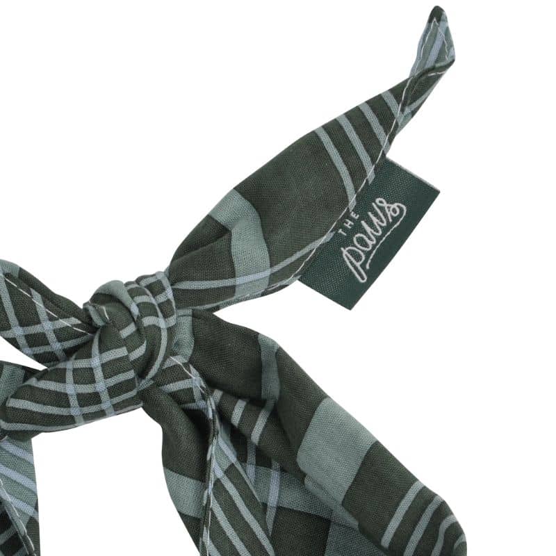BANDANA POUR CHIEN - CARREAUX VERTS "PINE CHECKERED" - Image 3