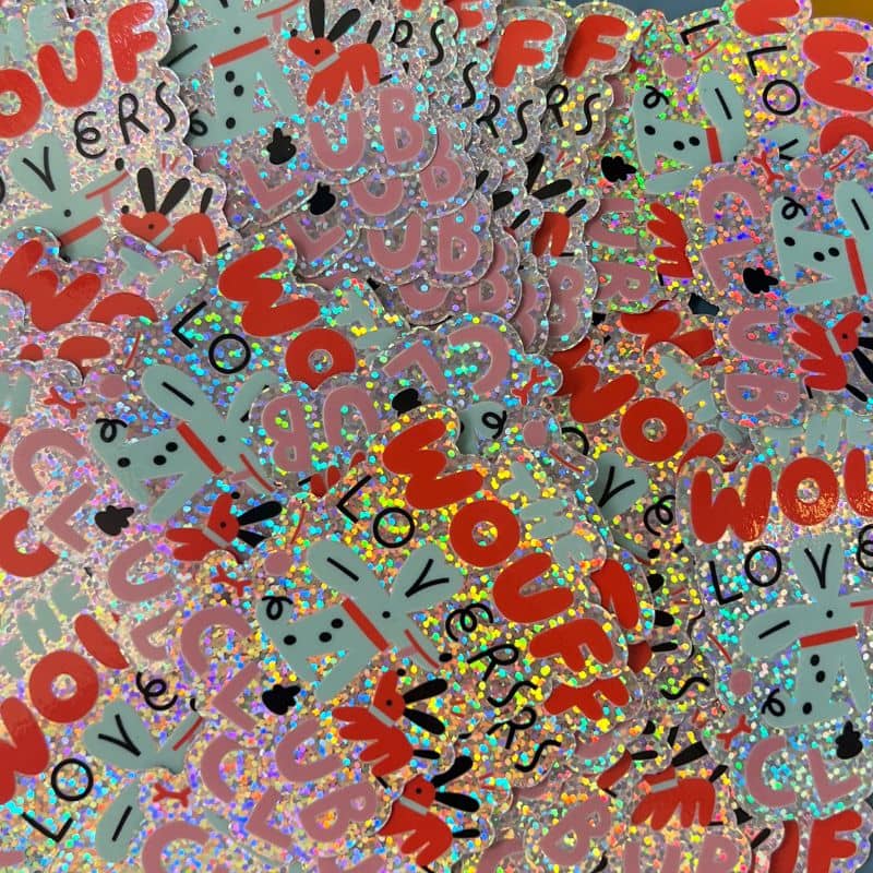 STICKER GLITTER - THE WOUF LOVERS CLUB PAILLETTES 💖 - Image 4