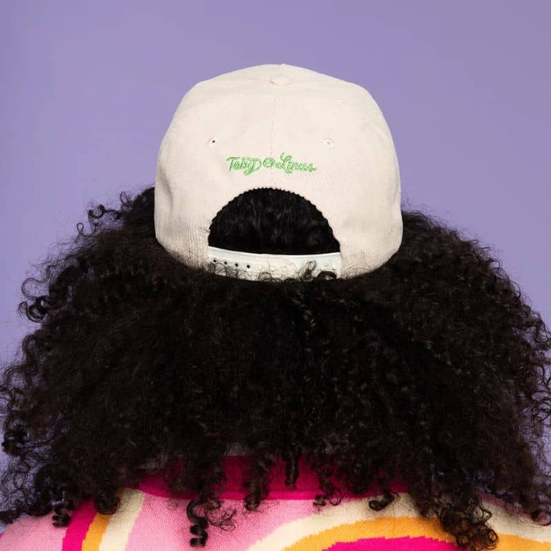 CASQUETTE EN VELOURS CÔTELÉ - I LITERALLY GAVE BIRTH TO MY DOG (BEIGE) - Image 4