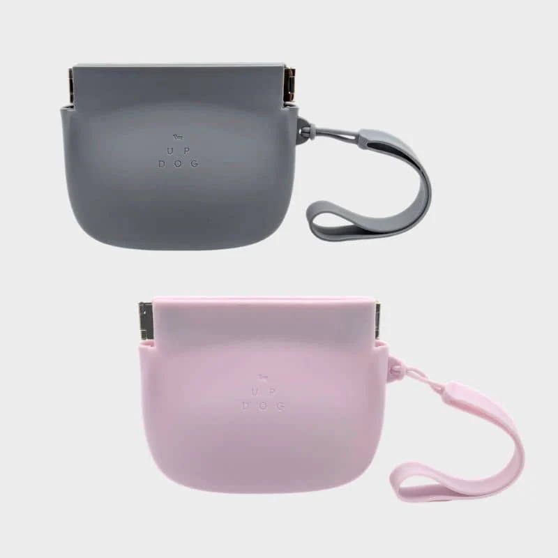 POCHETTE À FRIANDISES SILICONE (OUVERTURE À UNE MAIN) - LILAS OU GRIS