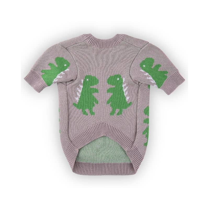 PULL POUR CHIEN - DINOSAURE GRIS 🦖 - Image 5