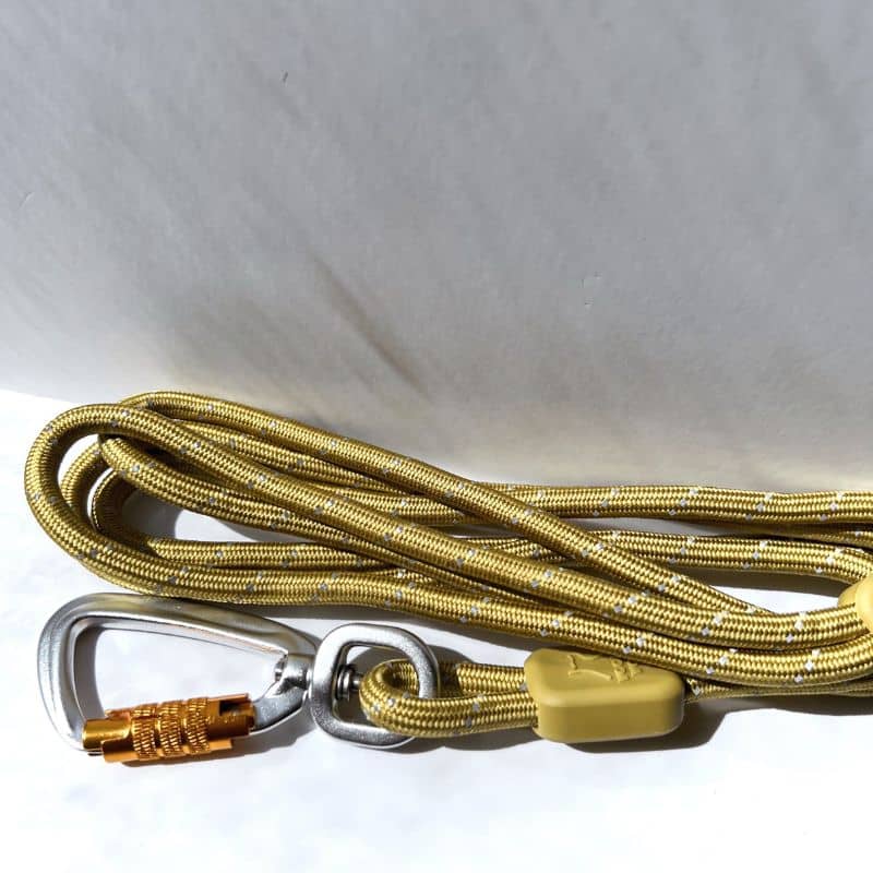 LAISSE RÉFLÉCHISSANTE EN CORDE POUR CHIEN - VERT PISTACHIO (2 TAILLES DISPO) - Image 5